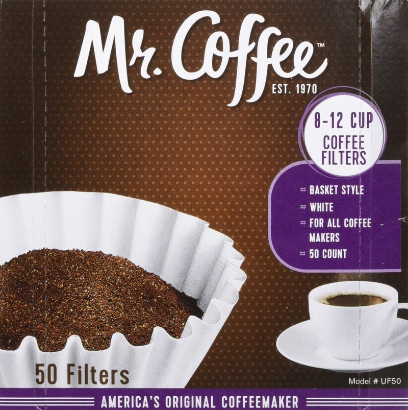 Mr. Coffee 8-12 Cup Coffee Filters 50 Pack (2 Count - 100 Total Filters) - Image 1
